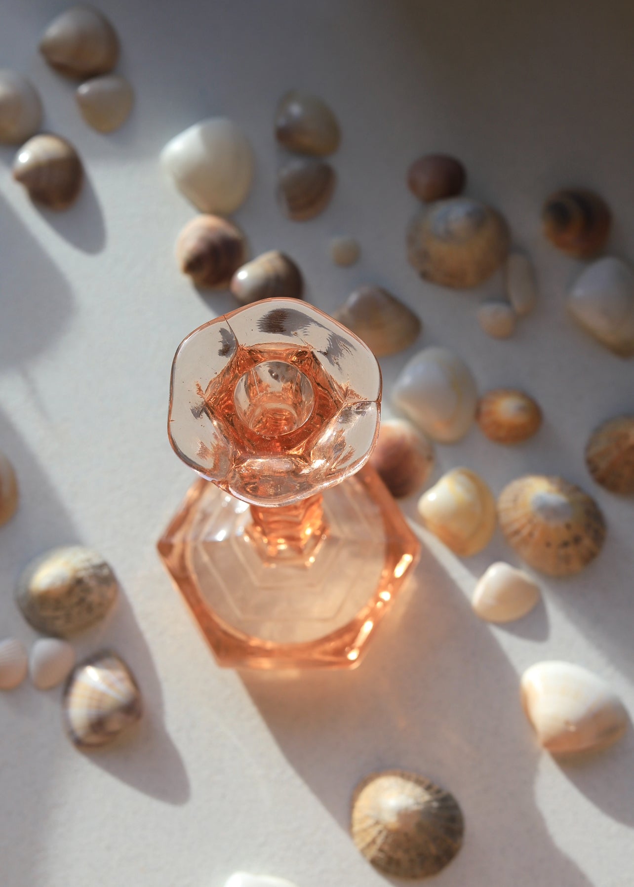 Salmon Glass vintažinė žvakidė
