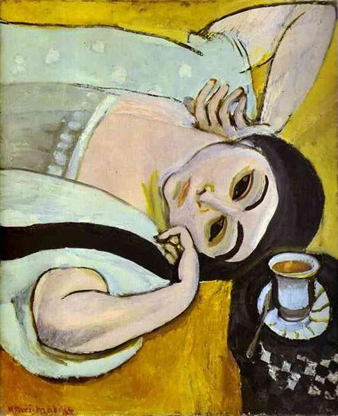 Matisse print - Laurette's Head with a Coffee Cup, 1917