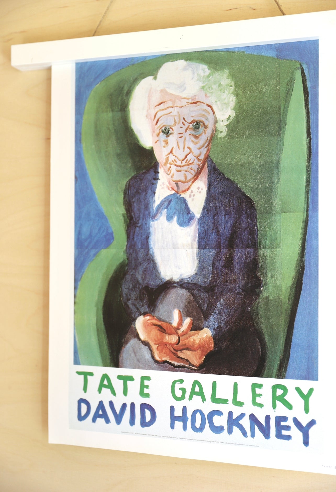 David Hockney - vintage printas | MY MOTHER, BRIDLINGTON 1988