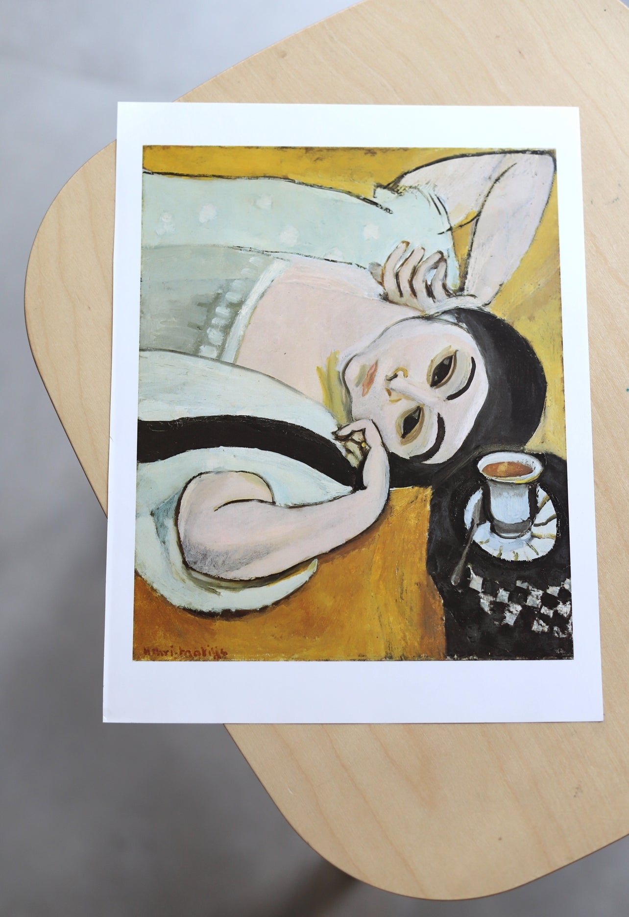 Matisse print - Laurette's Head with a Coffee Cup, 1917