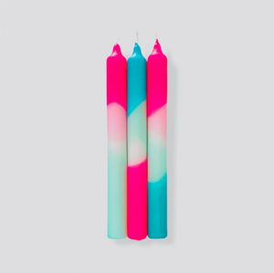 Veganiškos Neon žvakės – Pink Stories