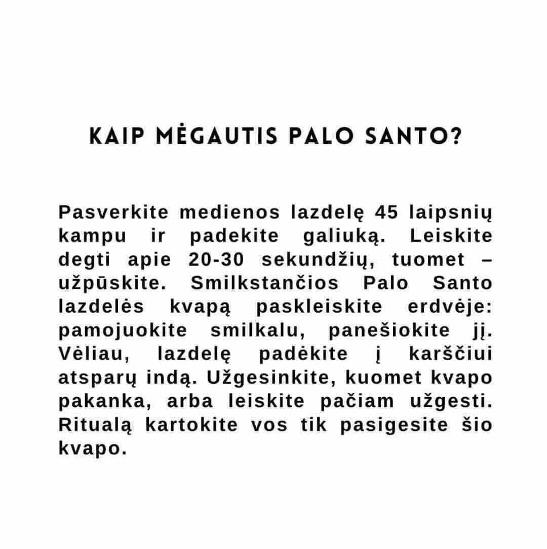 Palo Santo medžio lazdelės - smilkalai