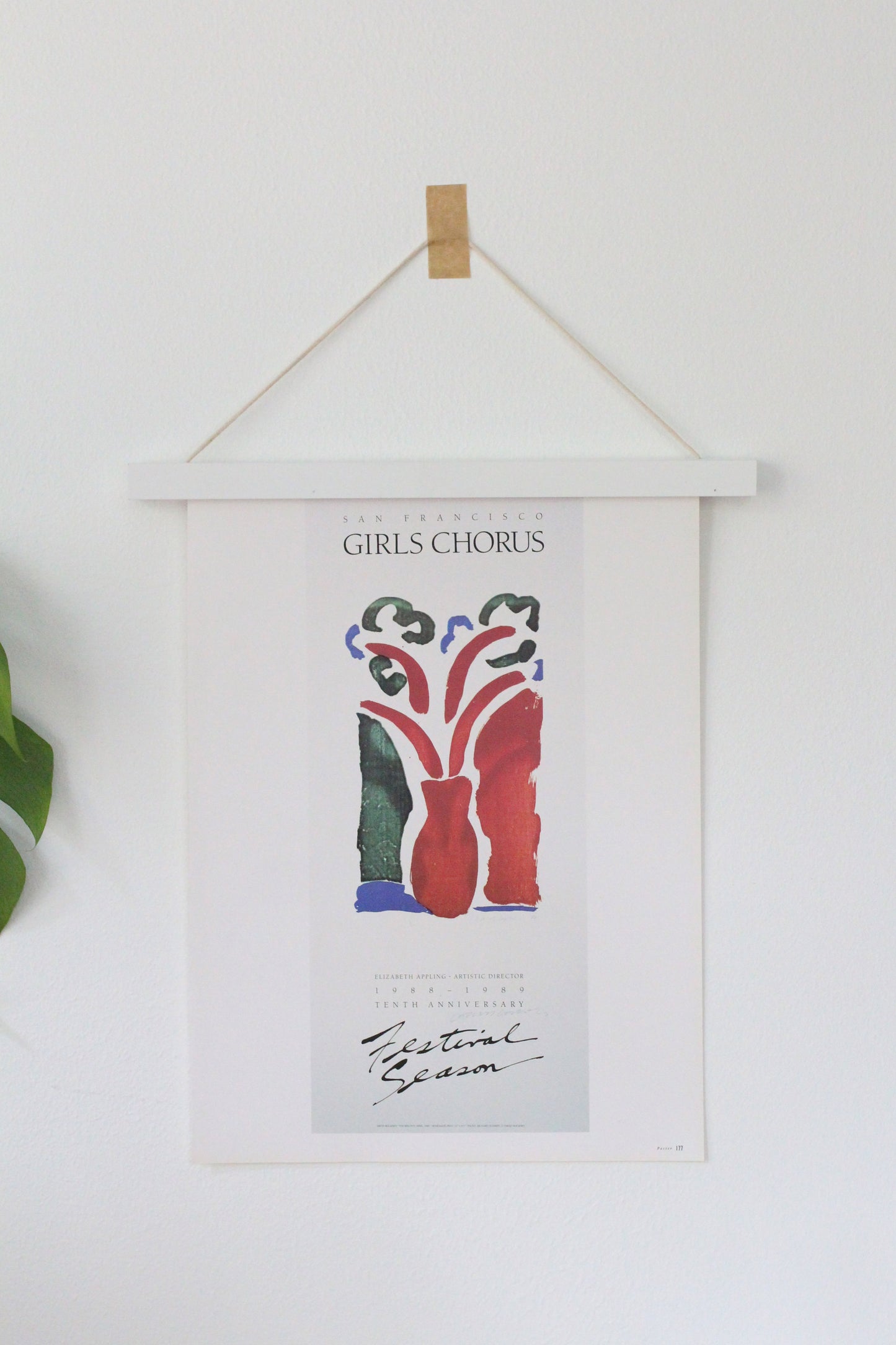 David Hockney - vintage printas GIRLS CHORUS